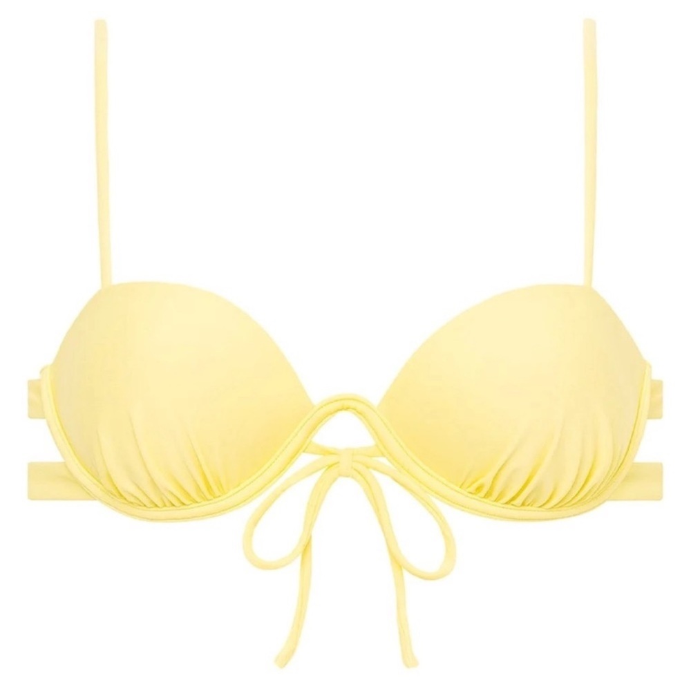 NWT Montce Elany Bikini Top Pastel Yellow Size M Sold Out - Picture 8 of 14